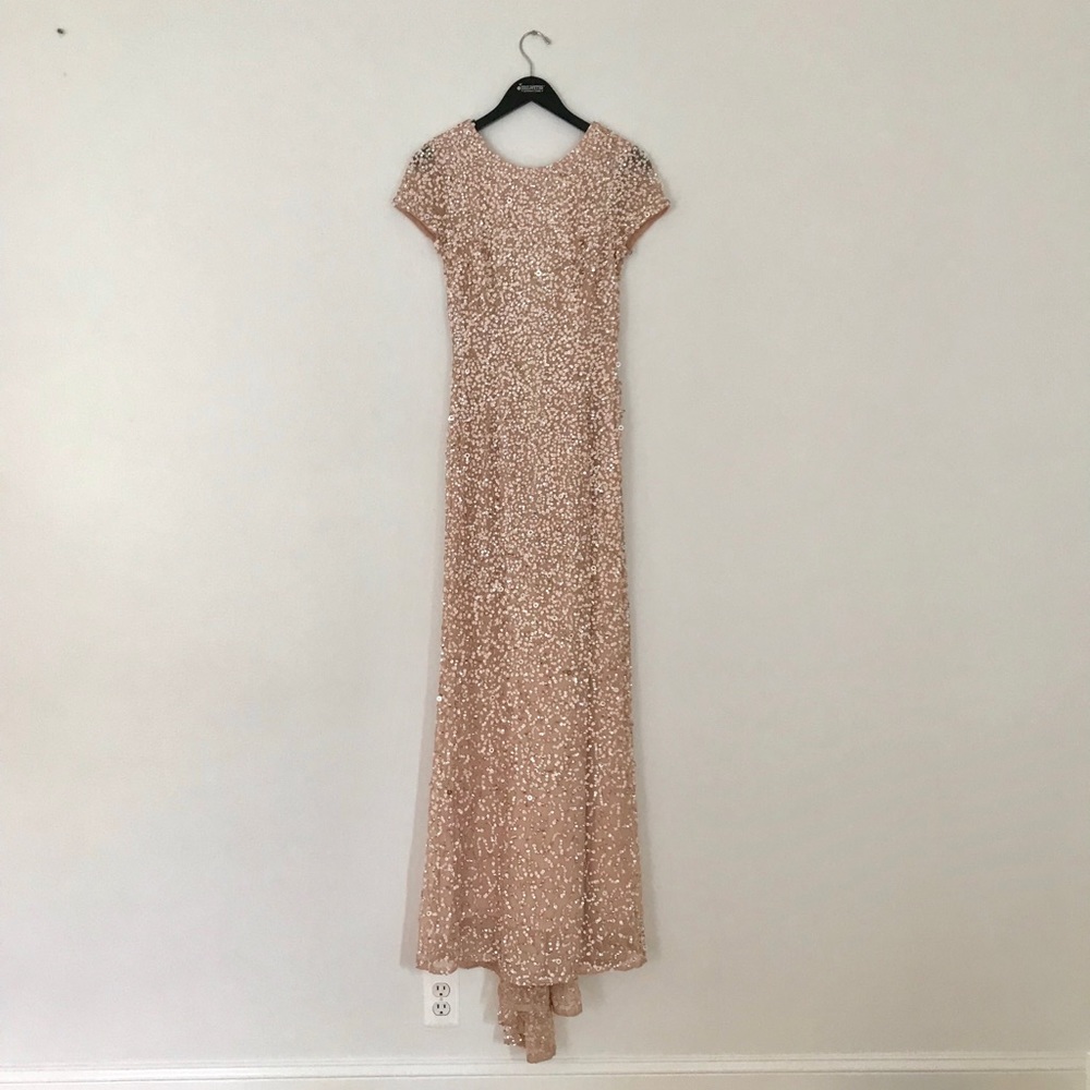 Adrianna Papell - 41866920 Sequin Scoop Sheath Dress